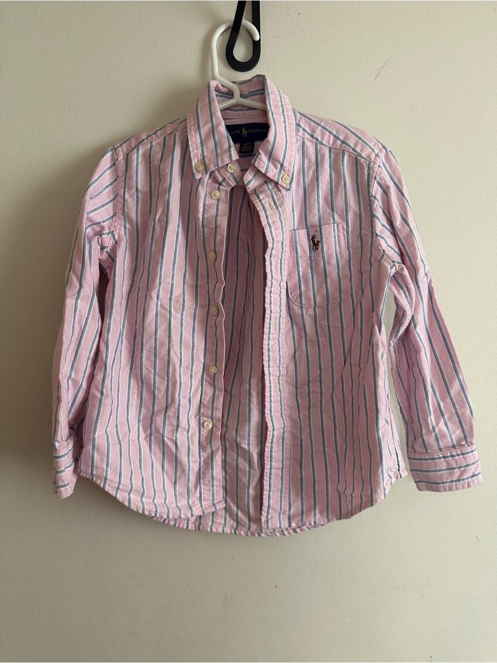 Ralph Lauren Pink Striped Button-Down Shirt